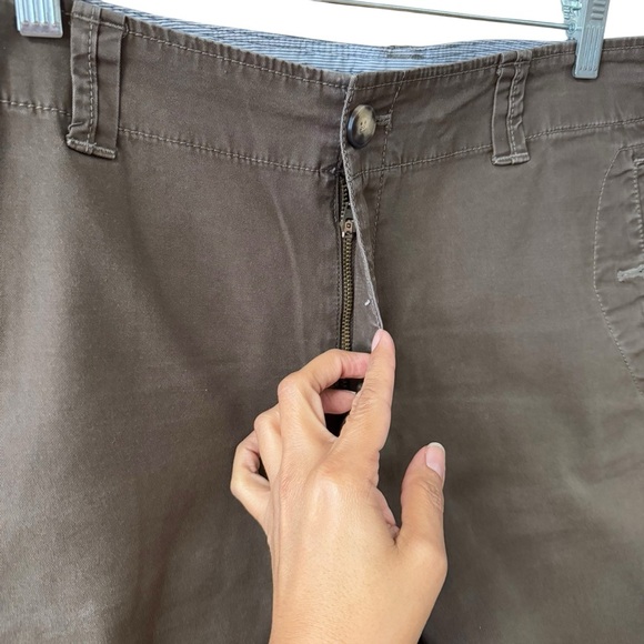 Eddie Bauer Mercer Fit Khaki Shorts Plus Size 18 Tall Green-Brown Outdoor Casual - Picture 4 of 8